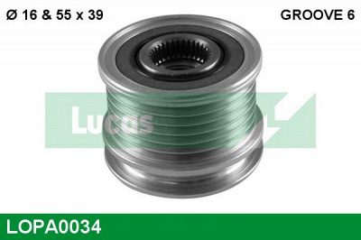 LUCAS ENGINE DRIVE lopa0034 -  Механизм свободного хода генератора